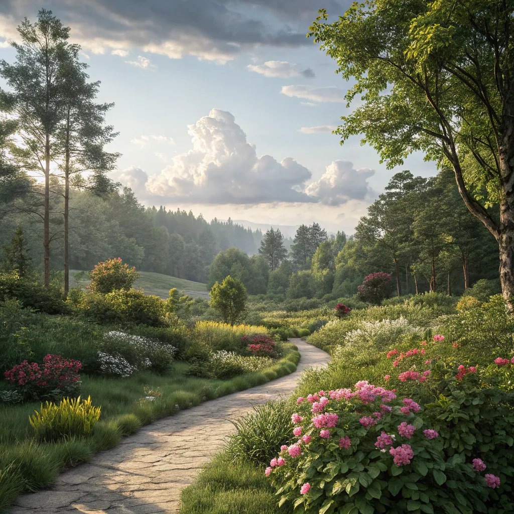 Beautifully designed landscape